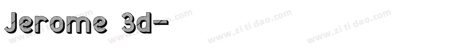 Jerome 3d字体转换